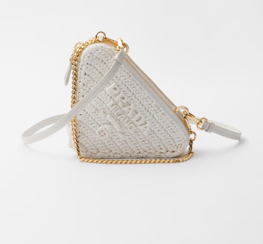 ショルダーバッグ・ポシェット PRADA | Woven fabric mini-pouch 1NR015_2CXK_F0009