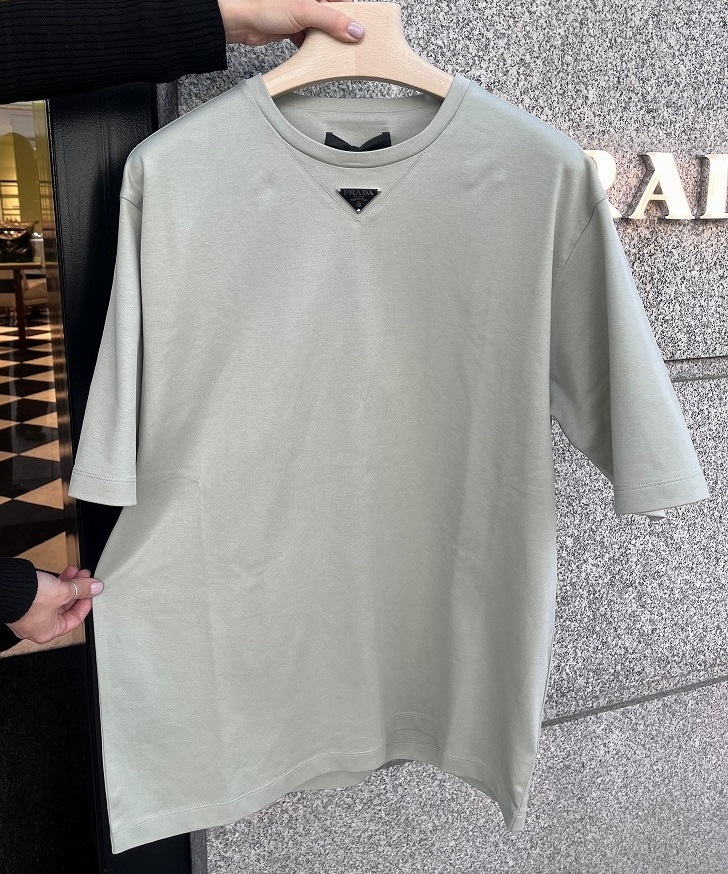 Tシャツ・カットソー PRADA UJN861_240 COTTON T- SHIRT 4COLORS