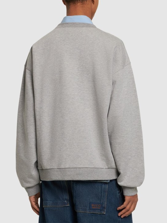 《快適な着心地》【GUCCI】フェルトコットンスウェットシャツ