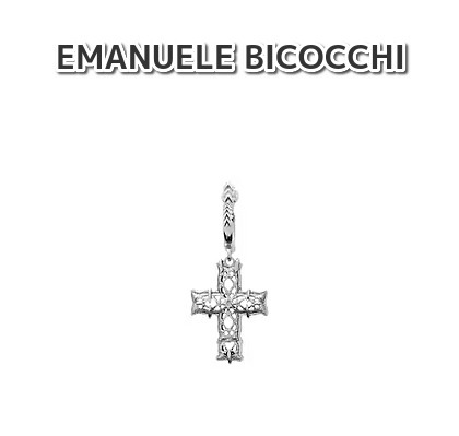 EMANUELE BICOCCHI CROSS SINGLE SMALL ピアス