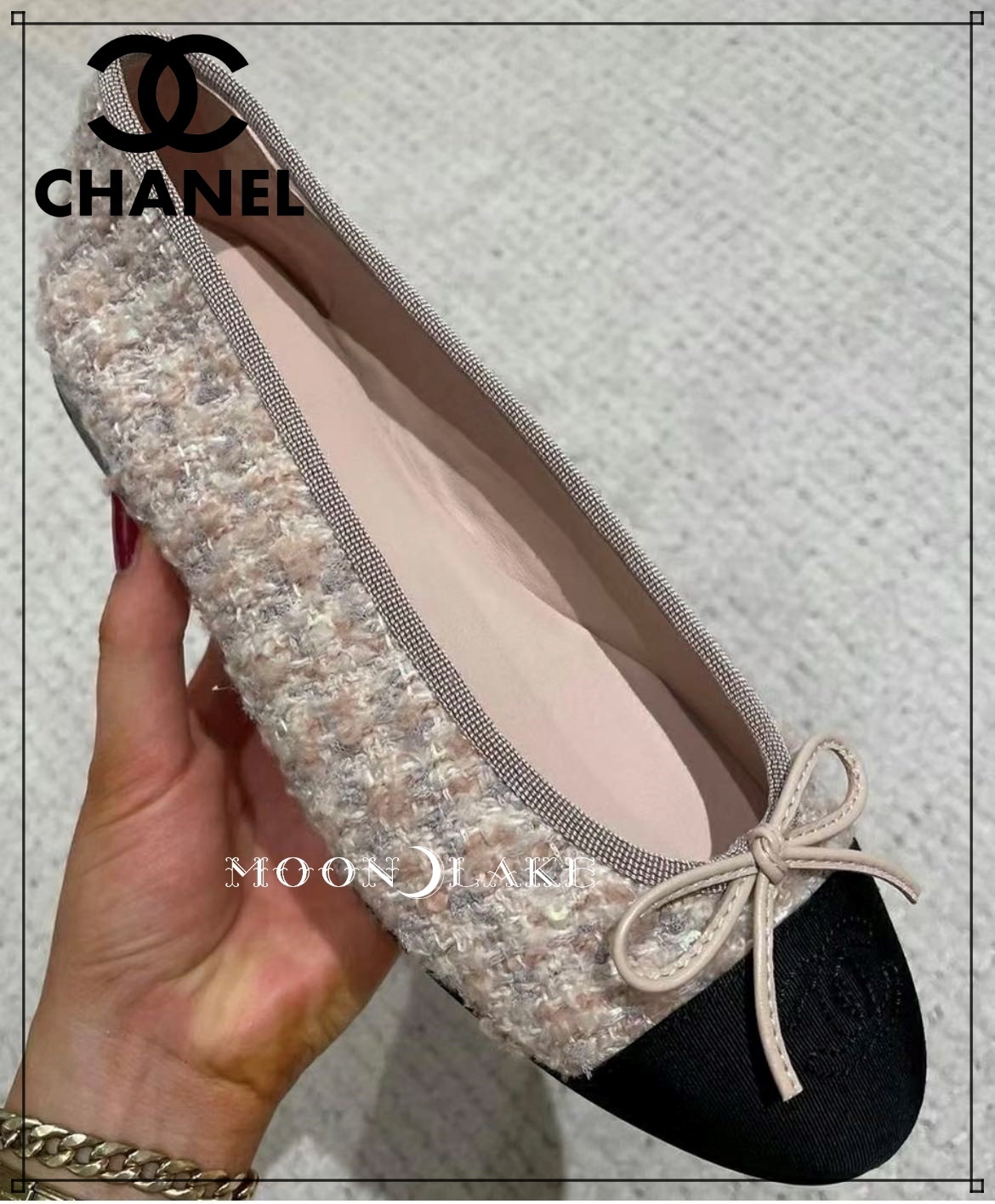 ≪24B★≫CHANEL バレリーナ ツイード
