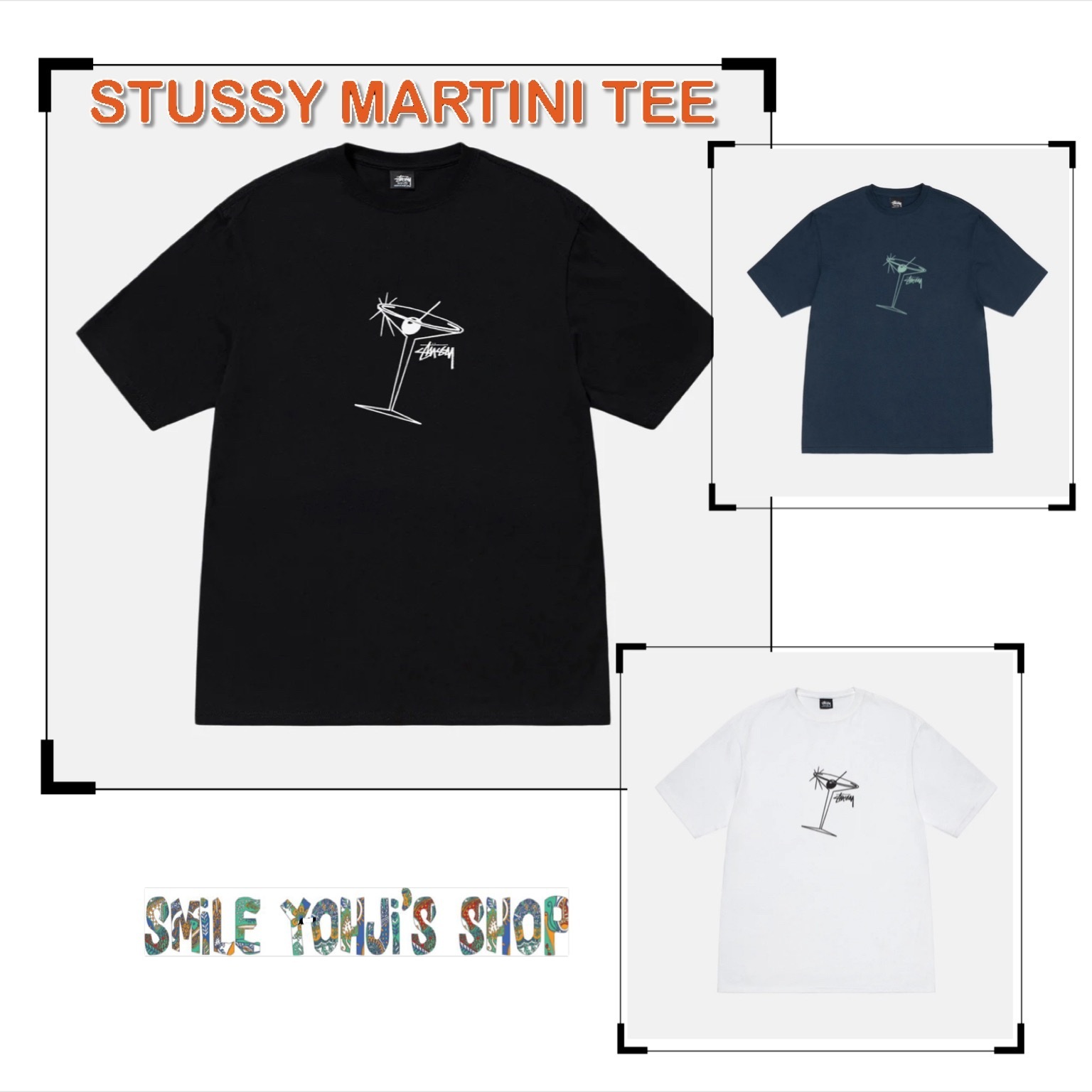 ★24SS 大人気★STUSSY MARTINI TEE