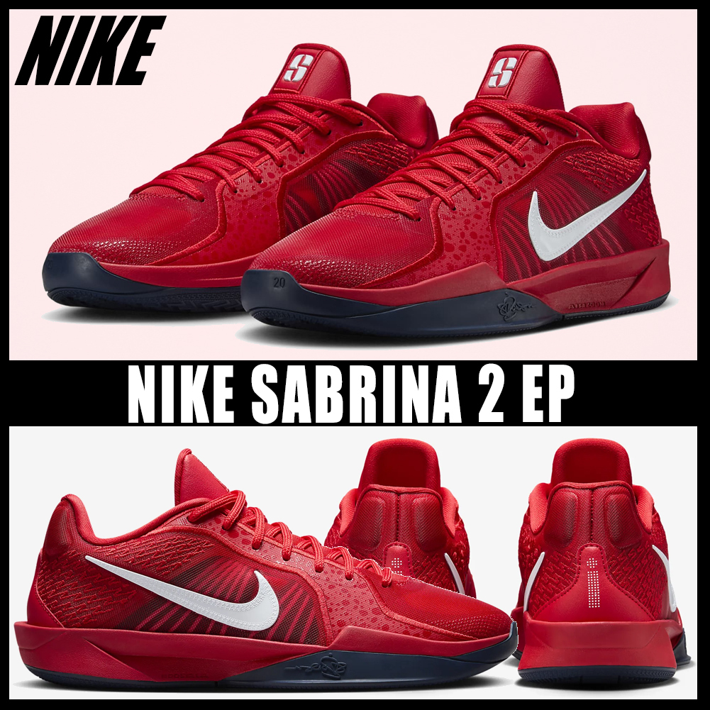 ◆正規品◆NIKE SABRINA 2 EP SPORT RED◆関税/送料込◆男女共用