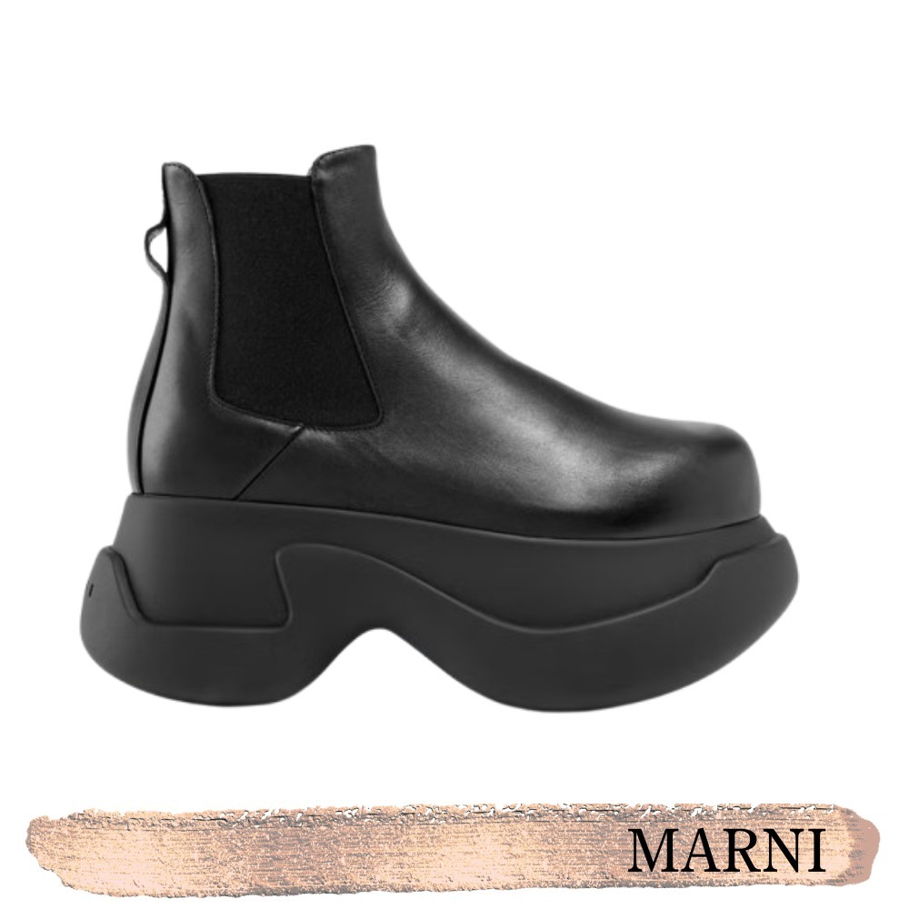 MARNI☆関税込み☆チャンキーレザー チェルシーブーツ - UK 3