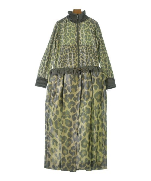 sacai サカイ コート（その他） 緑xカーキ(総柄) 0357924E0153