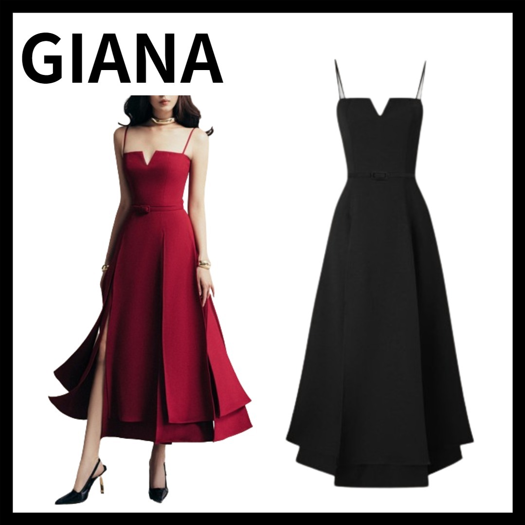 GIANA ジアナ CHIRON フリンジミディドレス