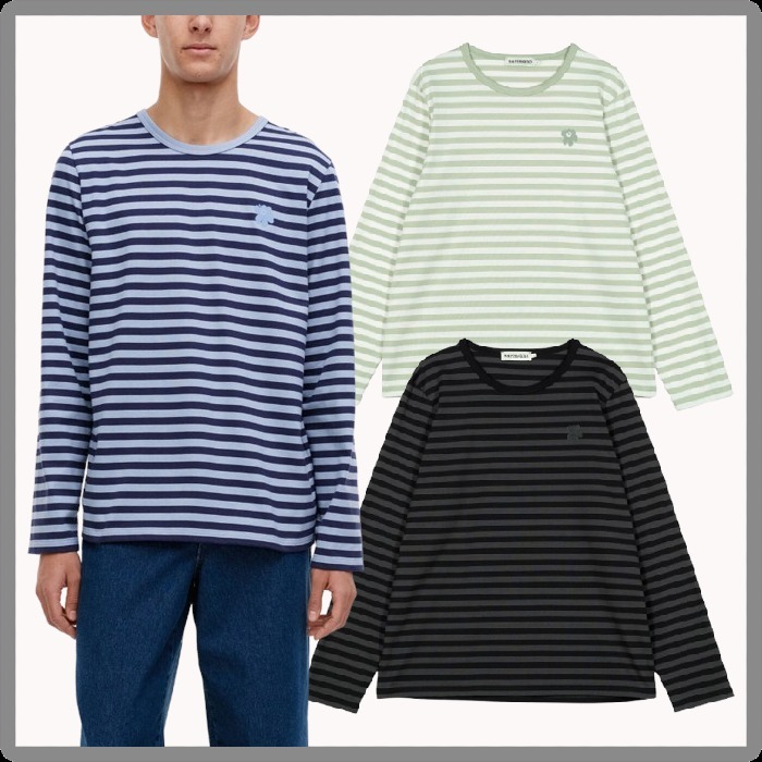 24AW■marimekko■Tasaraita Kioski コットントリコットTシャツ