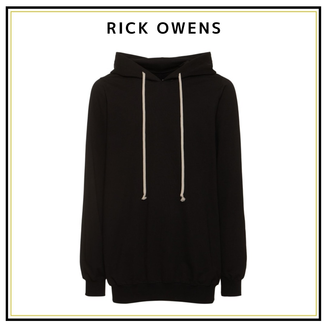 【RICK OWENS】メンズ パーカー ジャージー スウェットシャツ