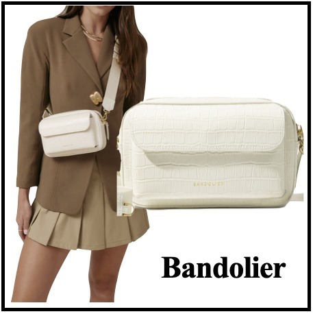 お洒落!!☆Bandolier☆MILLER BAG Pebble Leather Crossbody Bag