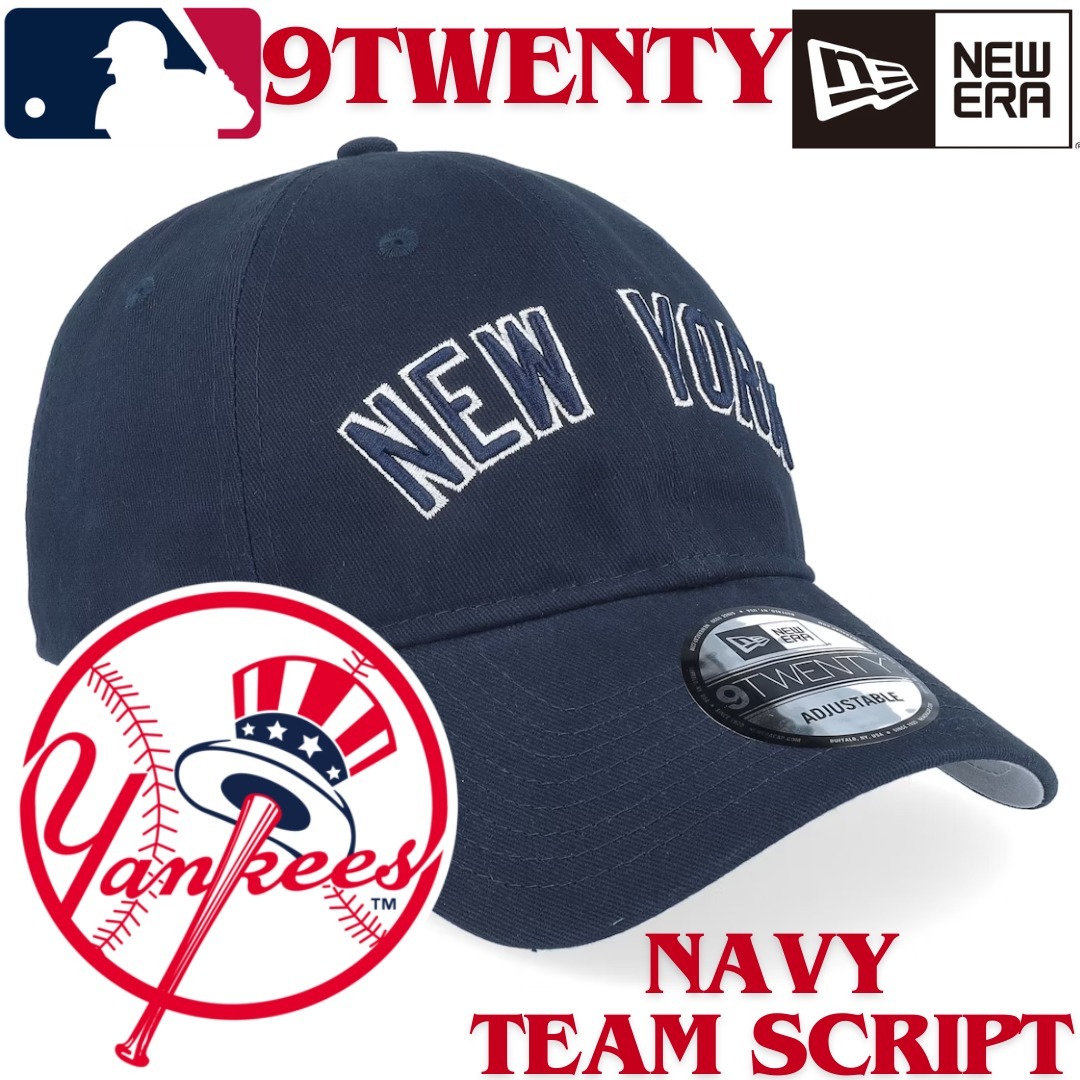 【海外限定】New Era 9TWENTY New York Yankees Navy Script