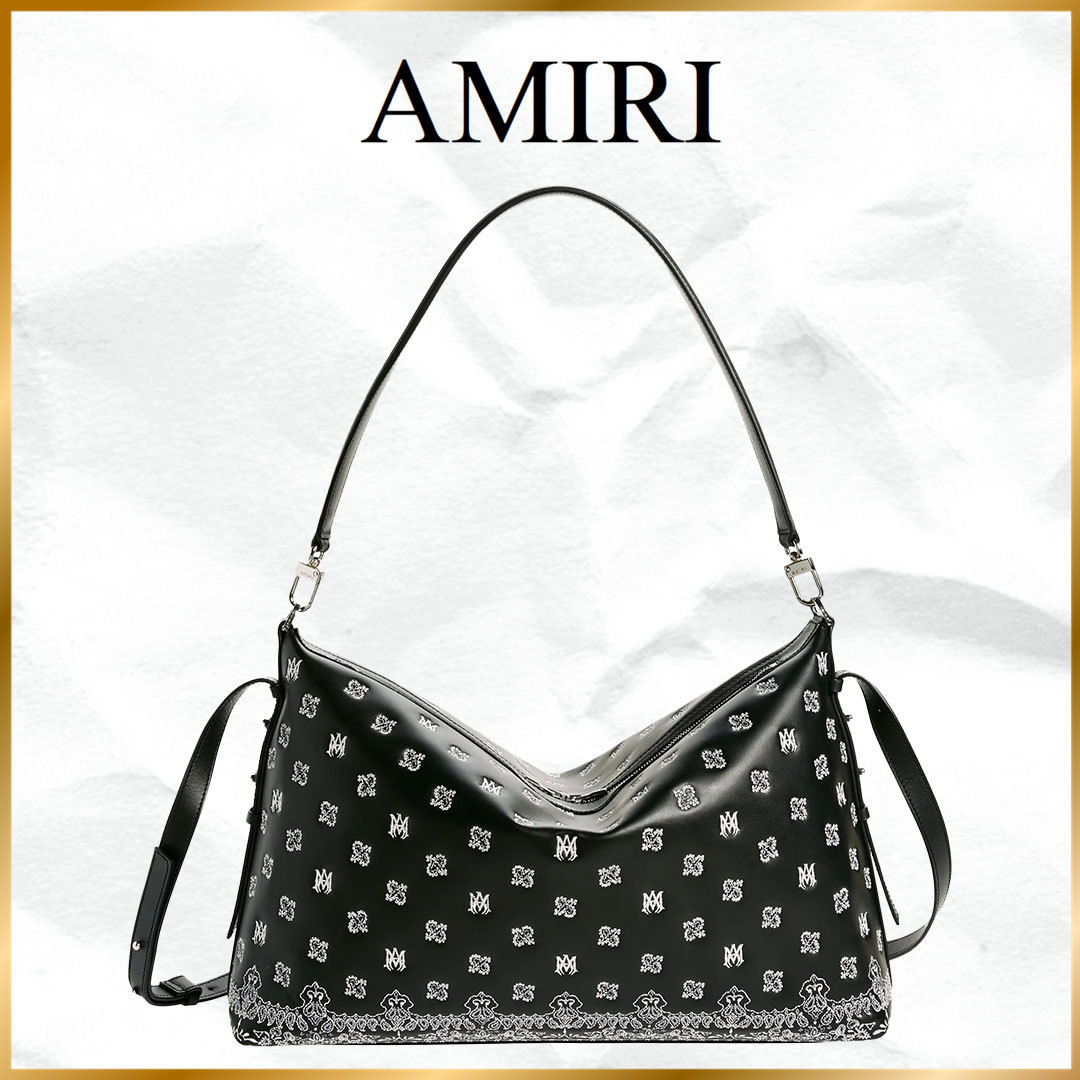 関税込◆AMIRI◆モノグラム ペイズリー ホーボー クロスボディ