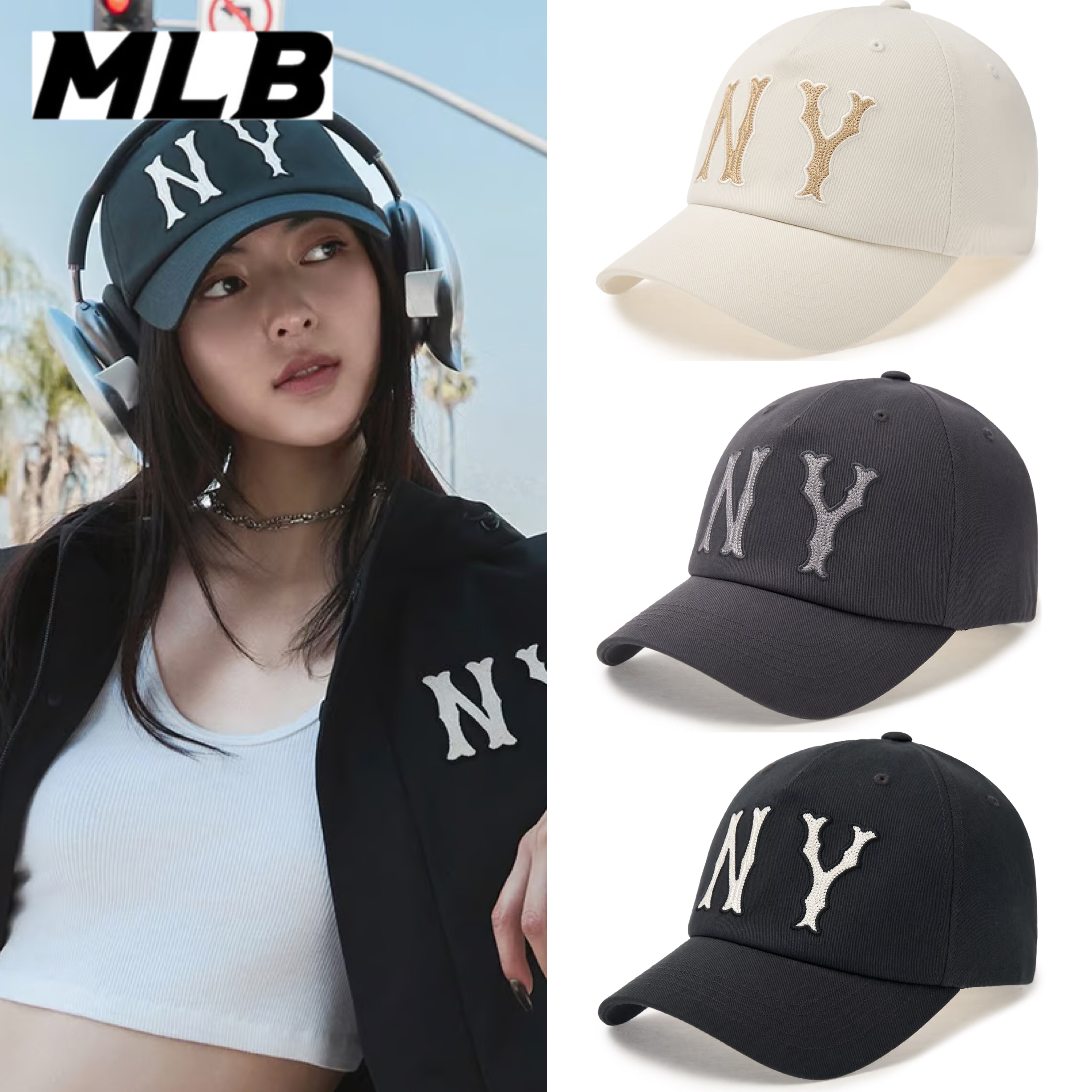 【韓国MLB Korea】ベーシック クーパーズ ベースボールキャップ