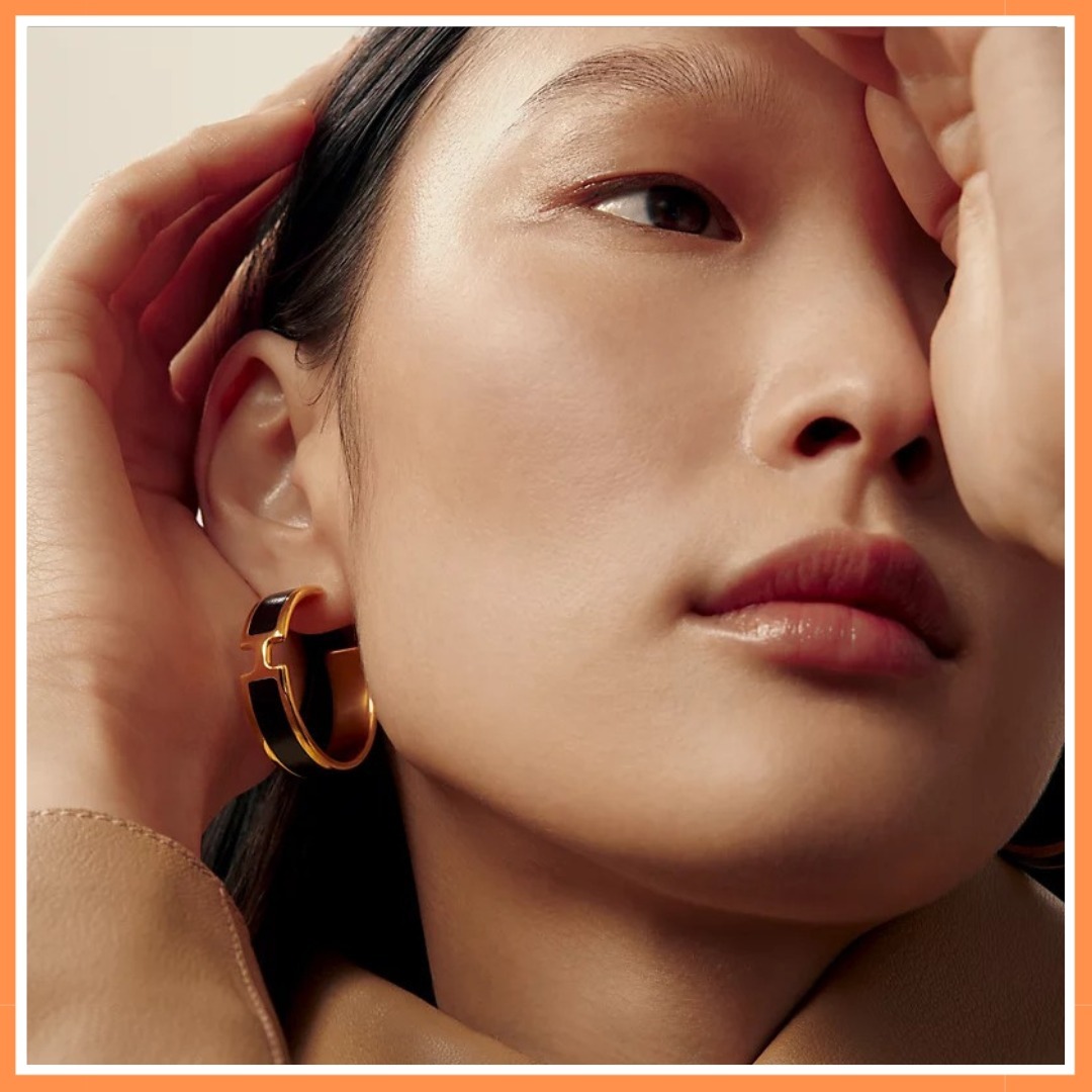 【こなれ感UP】HERMES★イヤリング オリンペ(イエローゴールド)