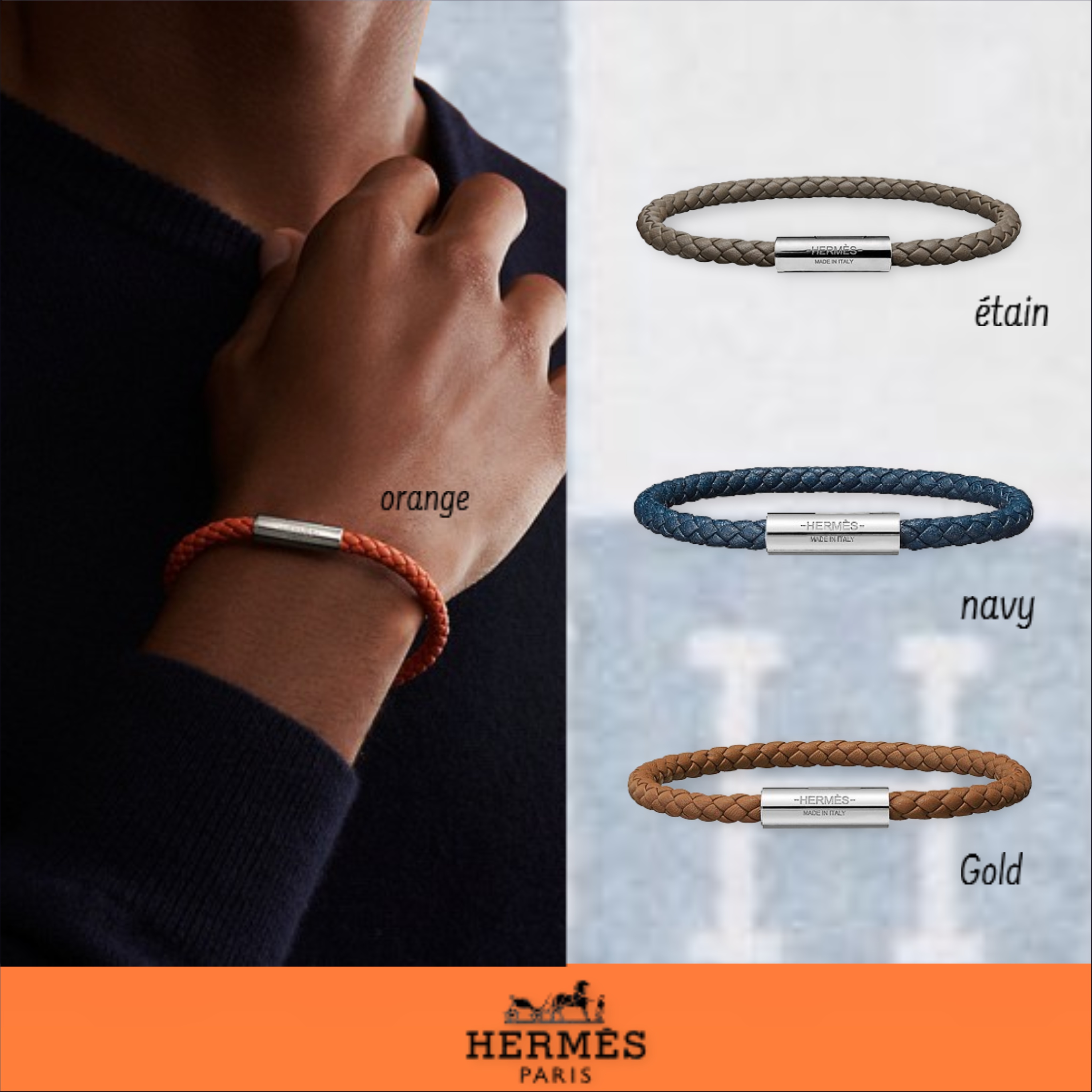 HERMES 【Goliath bracelet】メンズ ブレスレット