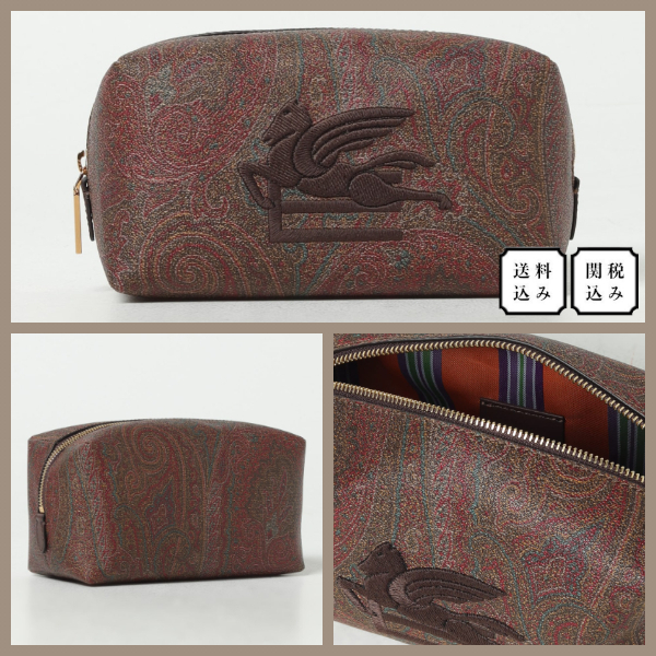 【関税込】ETRO ペガソ ペイズリー ポーチ