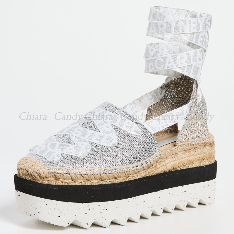 24SS】Stella McCartney/Gaia プラットフォームエスパドリーユ