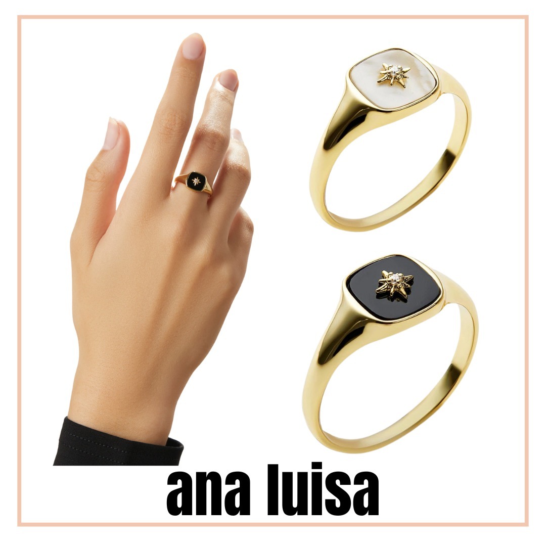 【ana luisa】AMARA シグネットリング 14K