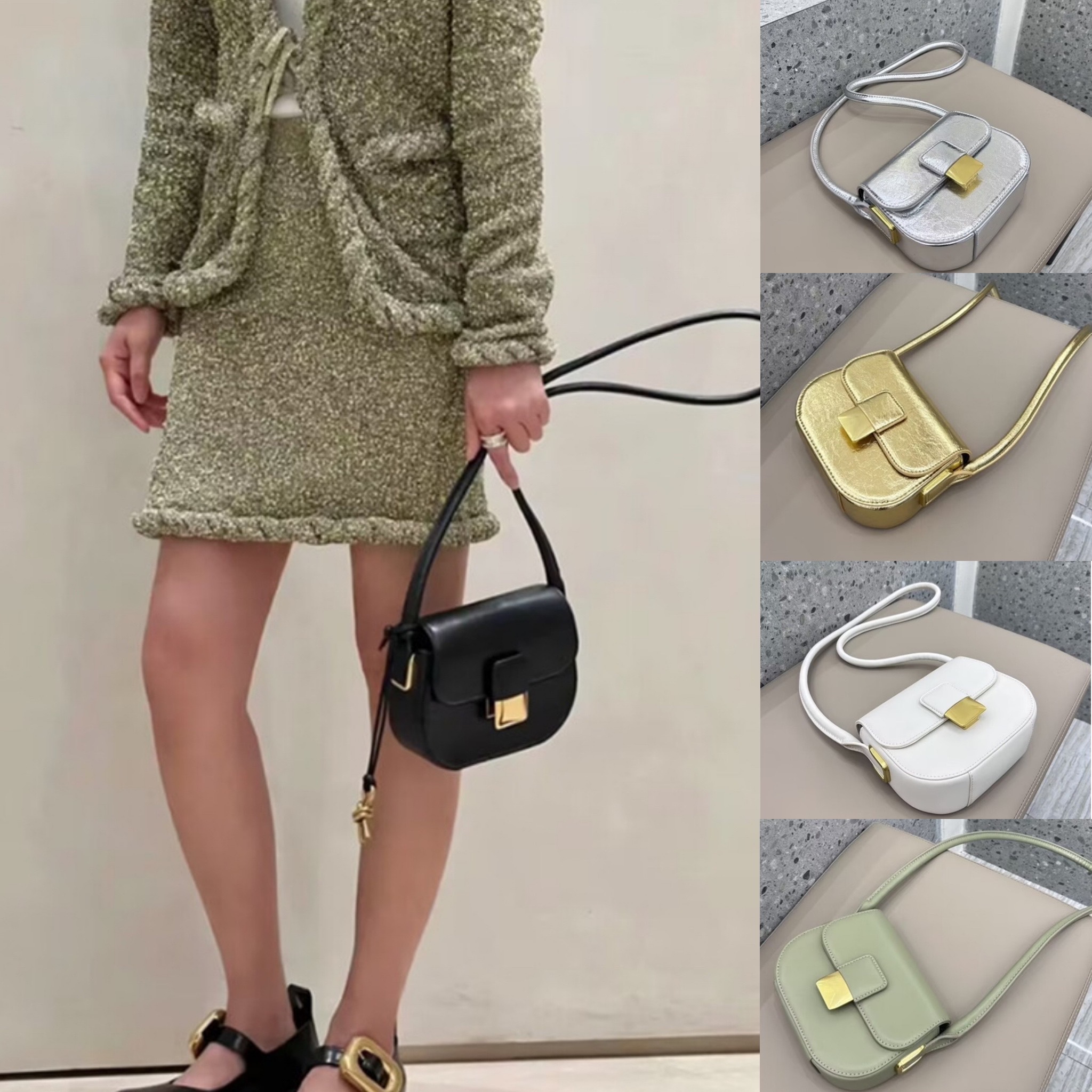 韓国デザイン 本革 レザーショルダーバッグ 冠婚葬祭 BAG