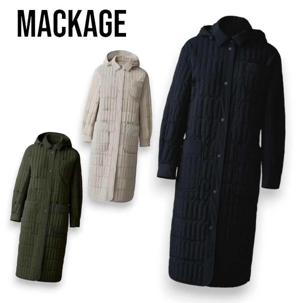 【Mackage】TADOKA  縦キルティング 軽量ダウンロングコート