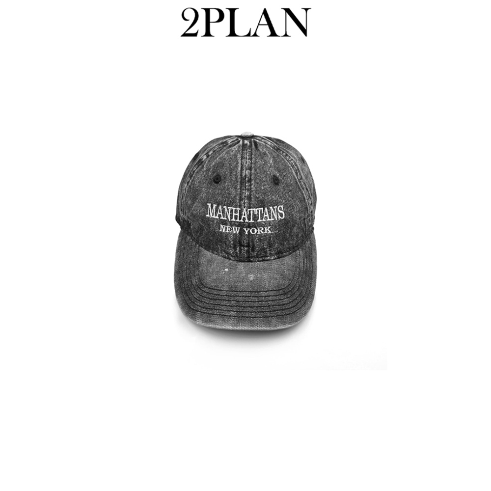 【2plan】New York washed ball cap