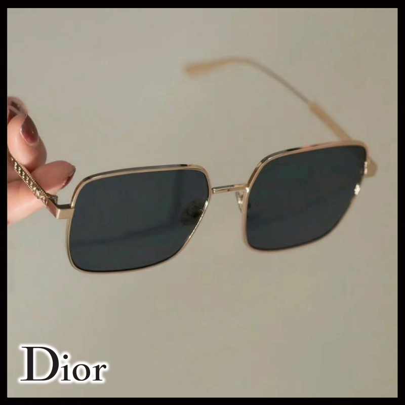 国内発送【お洒落なスクエアシェイプ】Dior Cannage サングラス