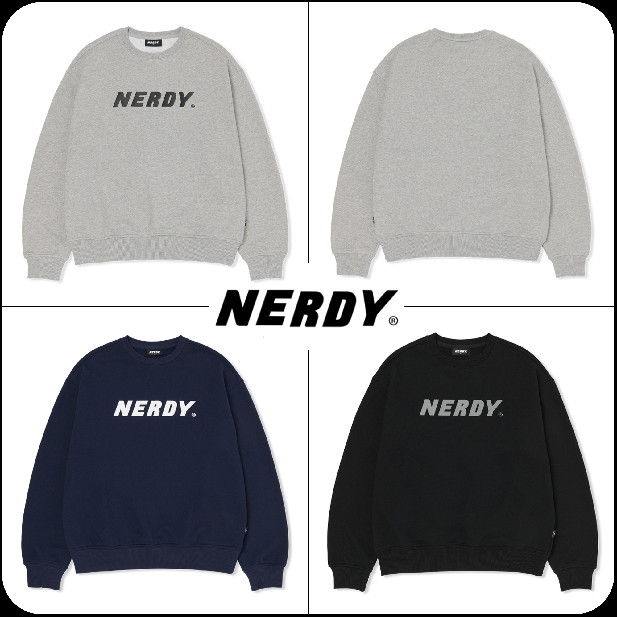 [ NERDY ]★韓国人気★BIG LOGO SWEATSHIRT