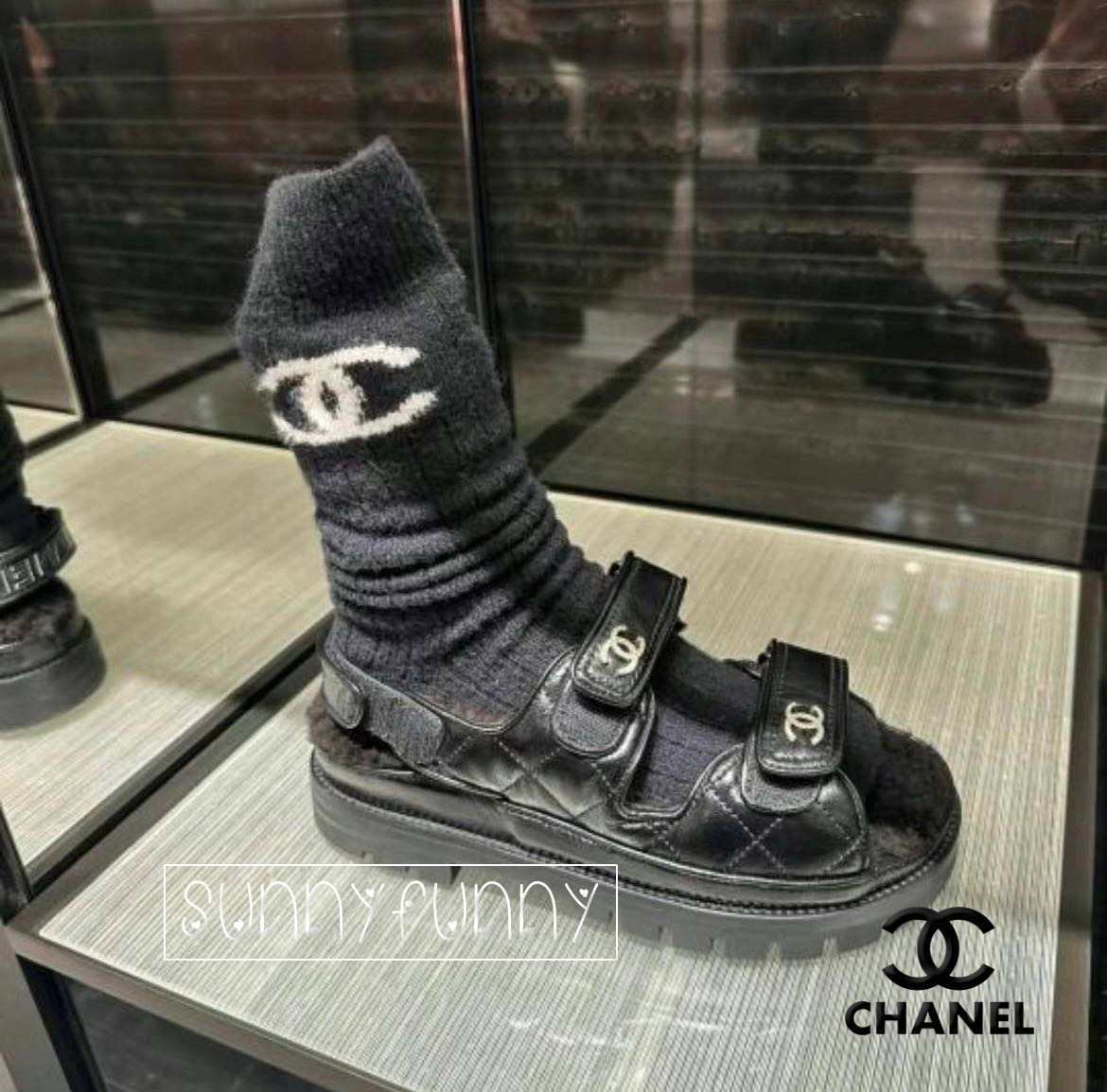《24B★》CHANEL サンダル 靴下付き 完売必至