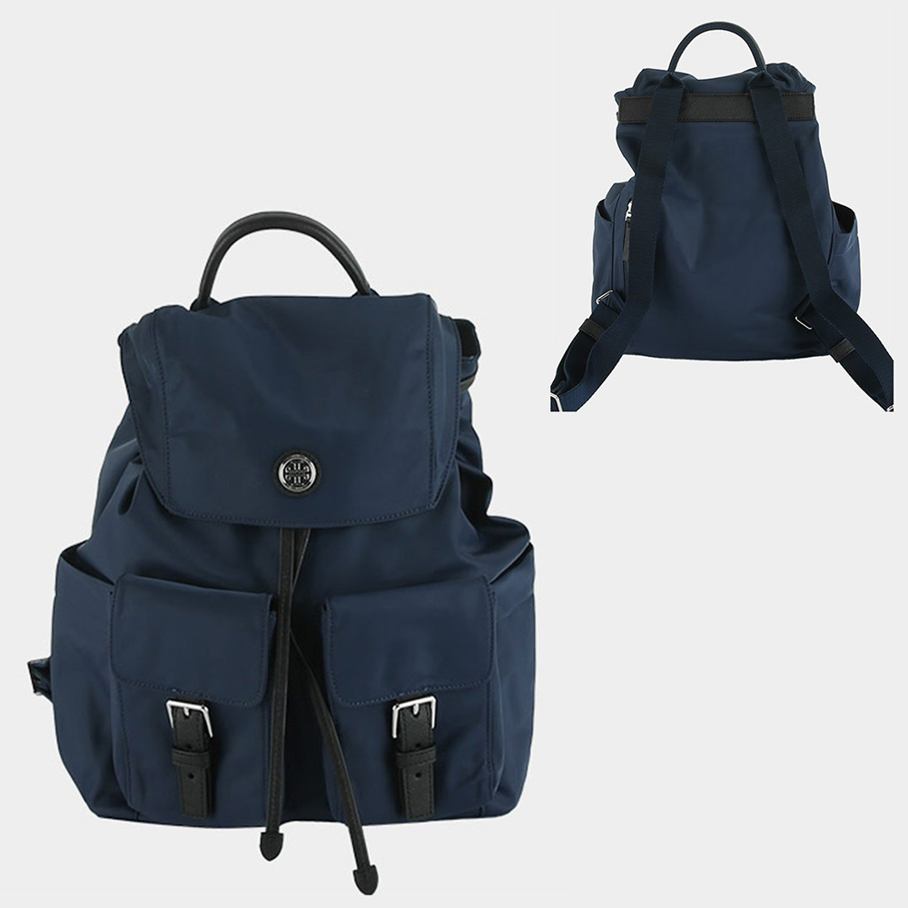 Tory Burch トリーバーチ ナイロン フラップ バックパック
