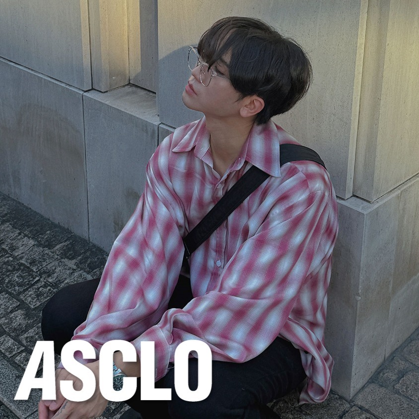 シャツ ASCLO Archive Check Balloon Shirt (3color)