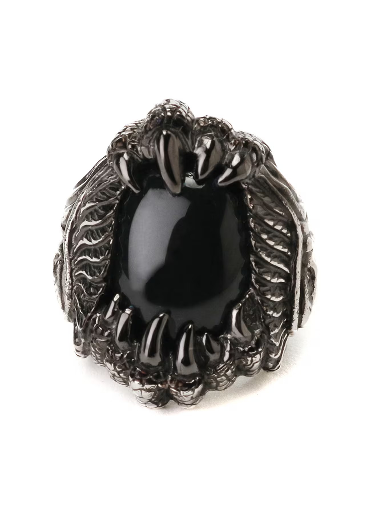 GOTHIC / Yohji Yamamoto]オニキスSILVER 950 CLAW ANGEL RING