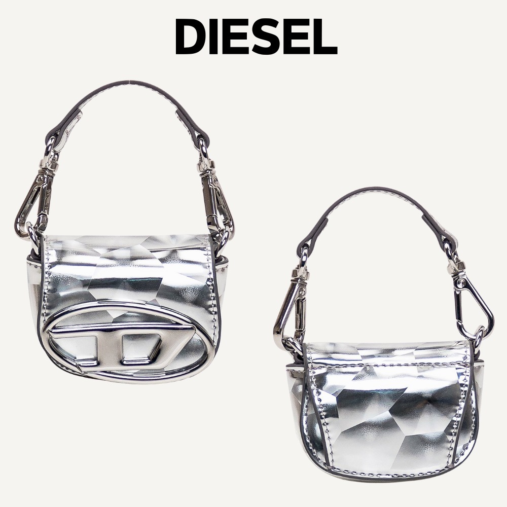 【DIESEL】1drXxs メタリック チェーンリンク ショルダー バッグ