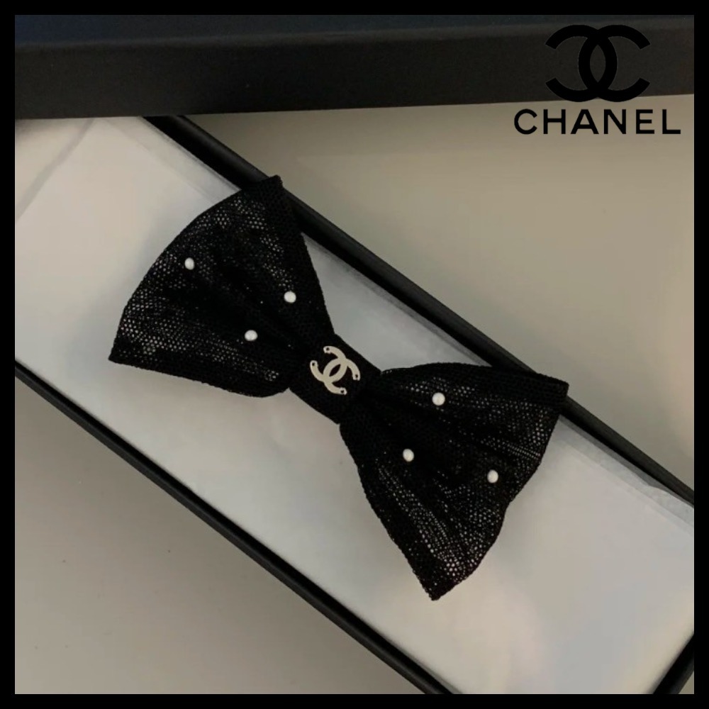 【大人ヘアアレンジに★】CHANEL バレッタ リボン 上品】CHANEL バレッタ リボン (CHANEL/ヘアアクセサリー