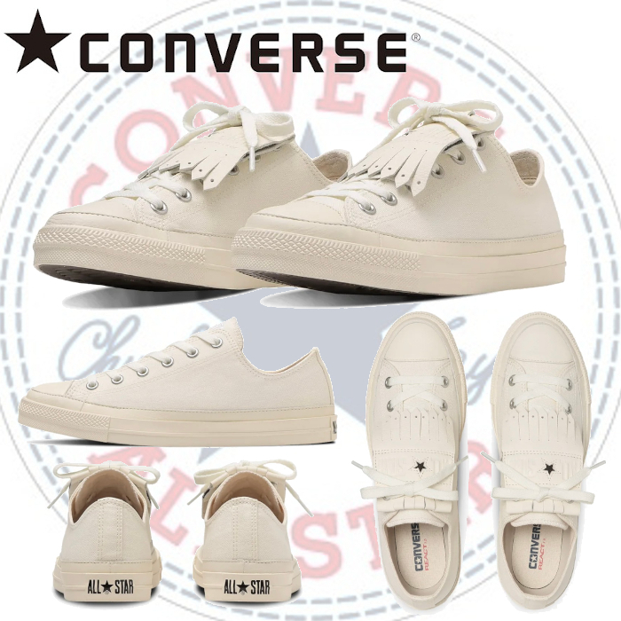 コンバース オールスター R キルト OX レザー ホワイト 白