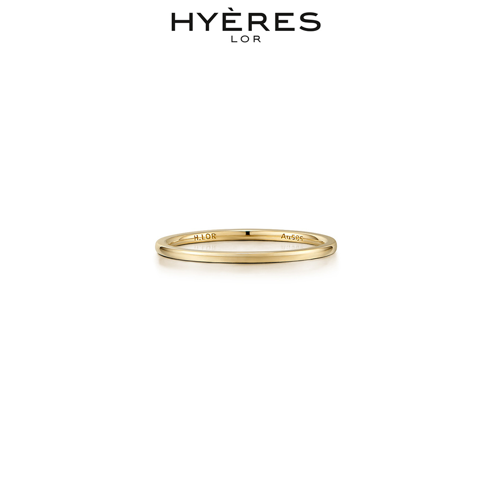 【HYERES LOR】Perfecto 14K Ring 1.5mm 18号~