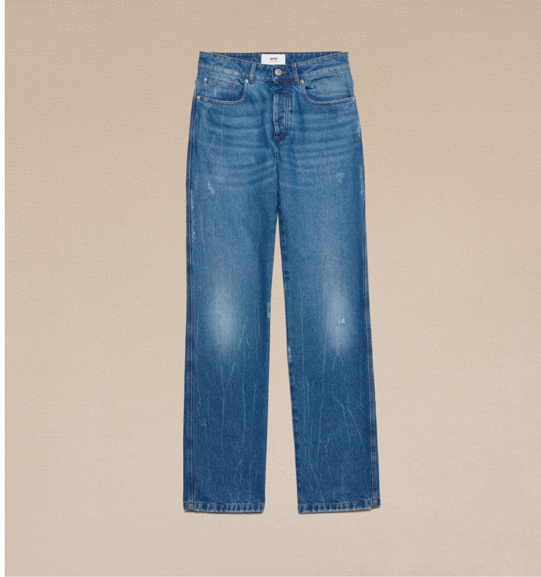 【AMI PARIS】Straight Fit Denim Jeans Blue