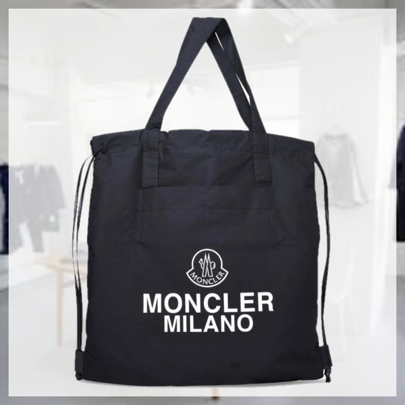 MONCLER正規品/送料/関税込み TRICK ロゴ トートバッグ 関税込 MONCLER モンクレール ロゴ ショルダー トートバッグ