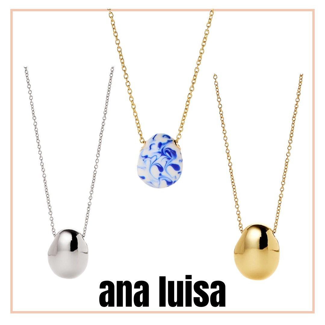 【ana luisa】ANA ミニペンダントネックレス 14K/ロジウム