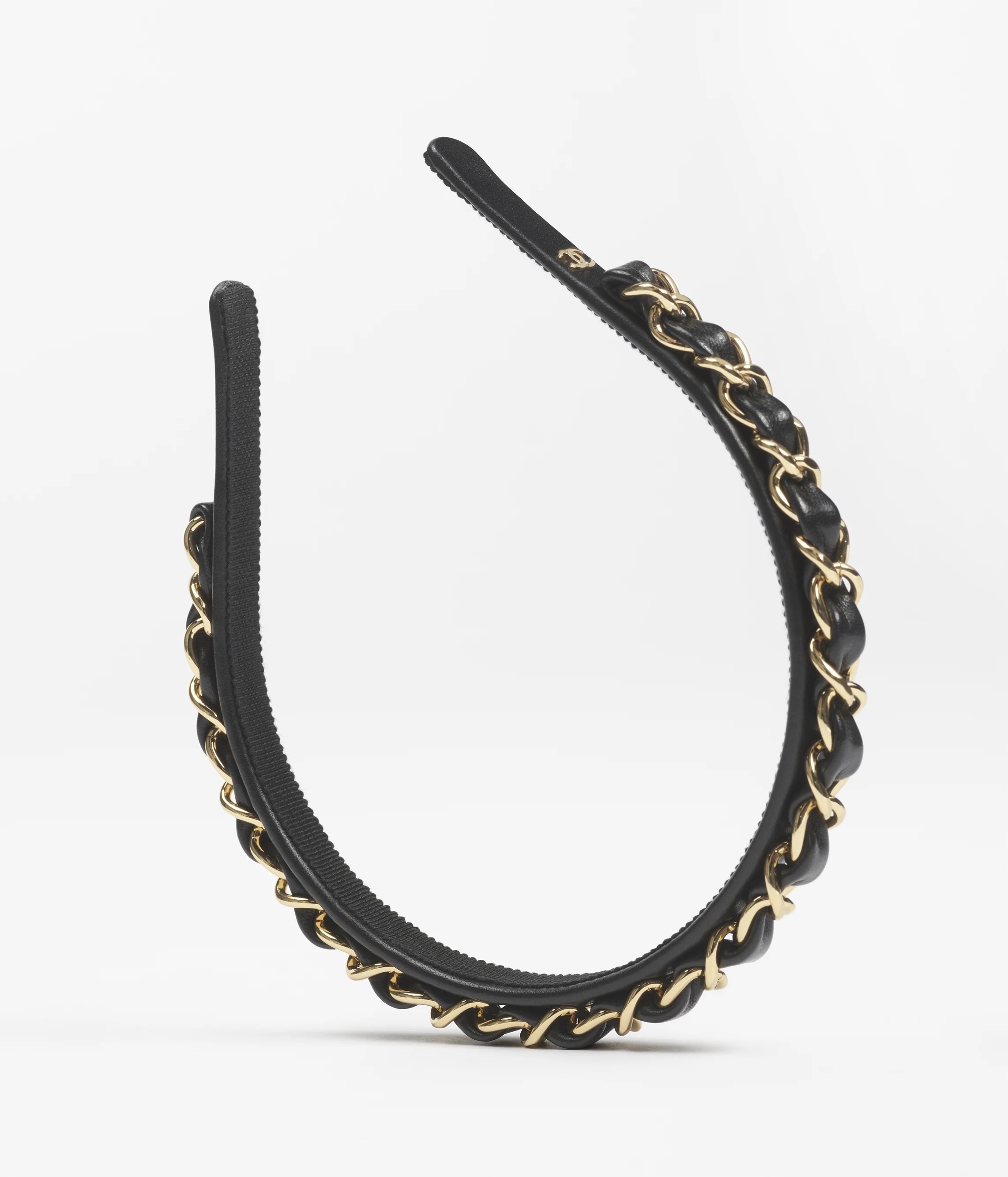 《24B★》CHANEL  カチューシャ レザー