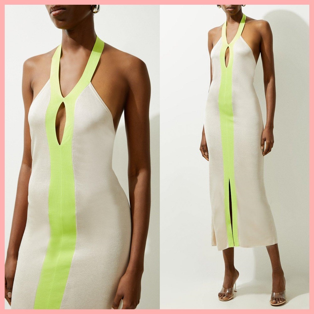 日本未入荷★Karen Millen ワンショルダータイトワンピース 日本未入荷☆Karen Millen ホルターネックペンシルワンピース