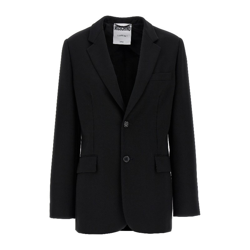ジャケット Moschino Single-breasted martingale blazer (A05125424 3555)