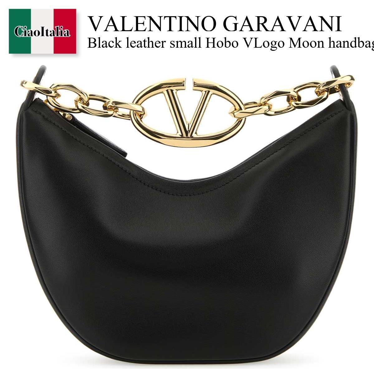 ハンドバッグ Valentino Garavani Leather Small Hobo Vlogo Moon Handbag