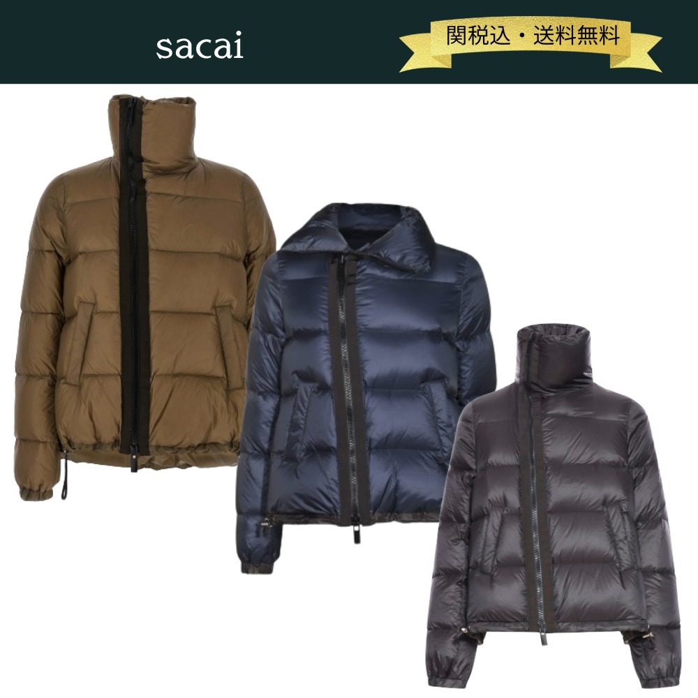 【関税・送料込】sacai AW24 フレア 長袖 中綿ダウンジャケット