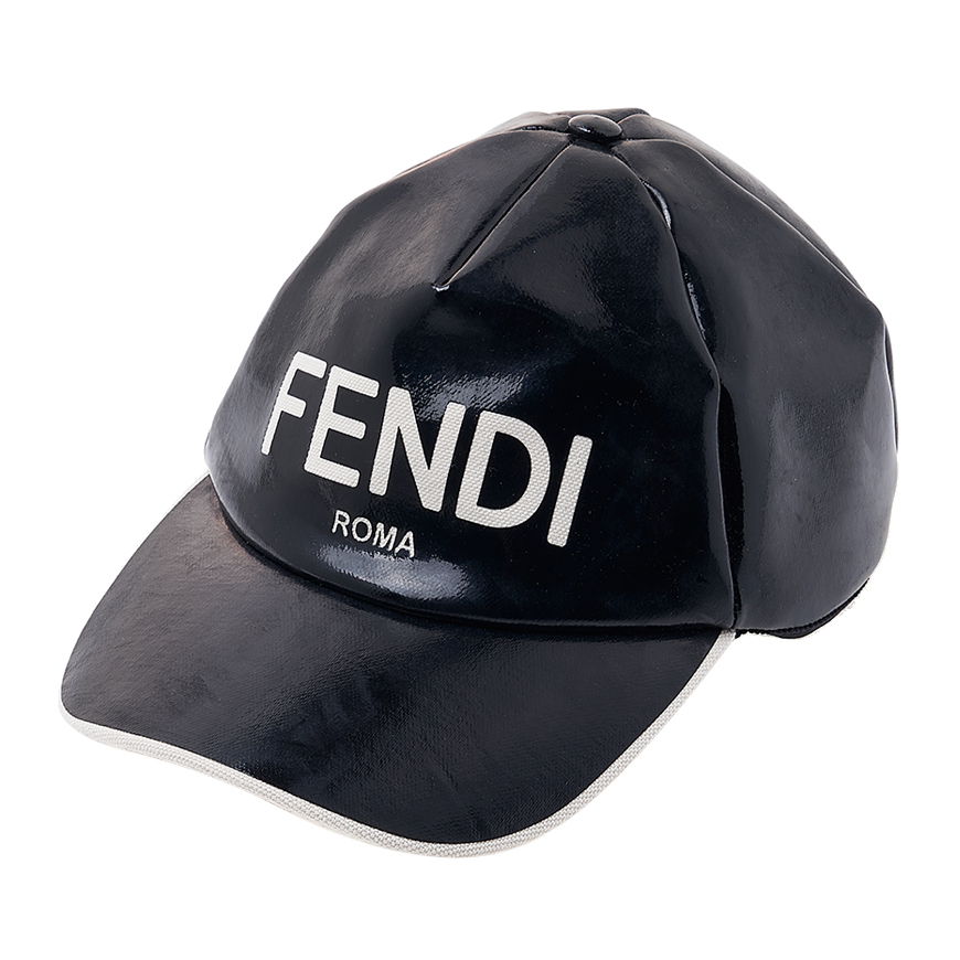 FENDI★ロゴ プリント ベースボール キャップ FXQ675 ANDS F0QA1