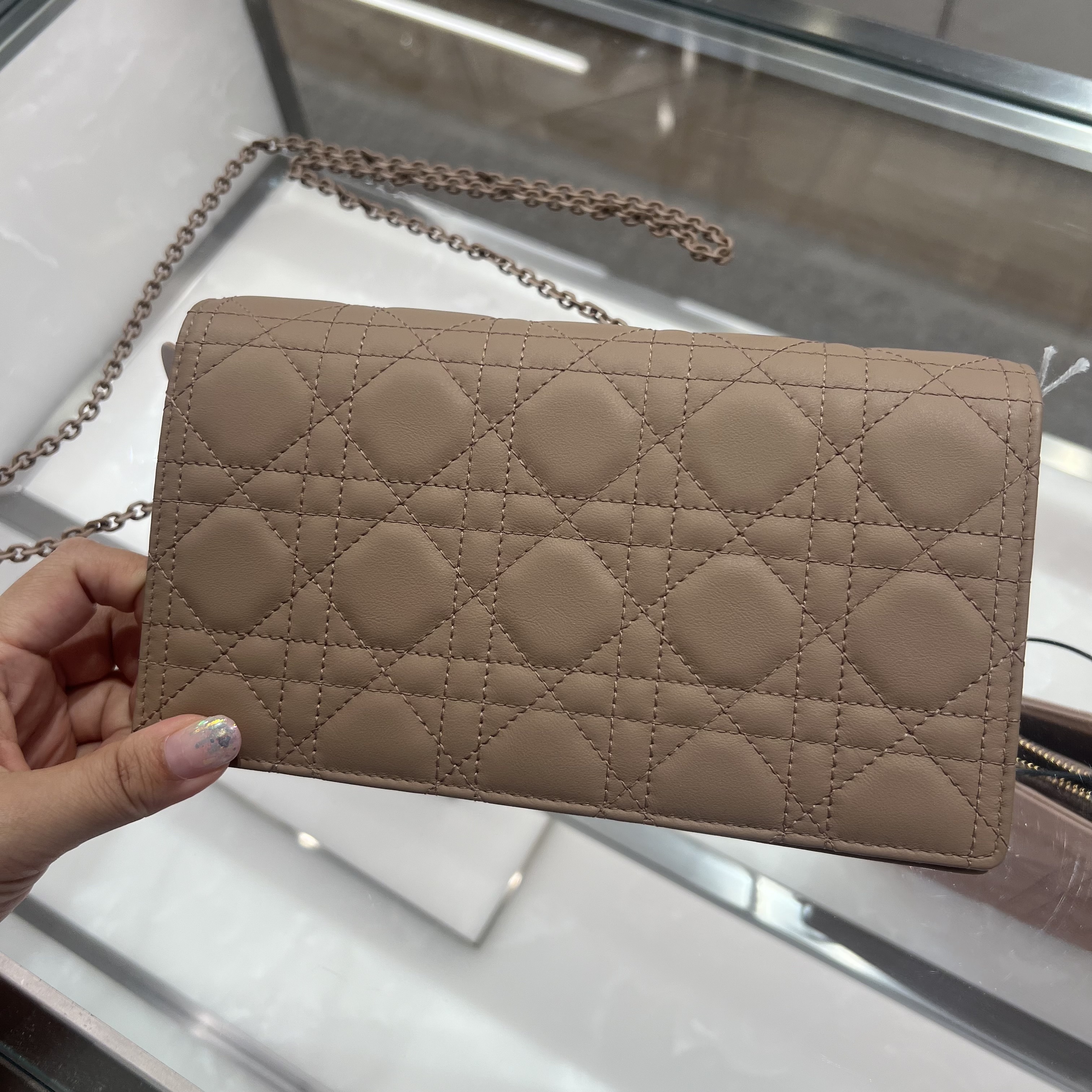 【DIOR直営】限定セール!! LADY DIOR ポーチ チェーンウォレット