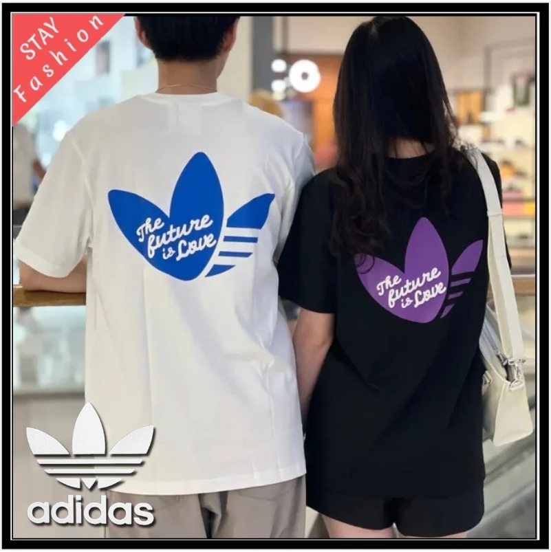 ★海外限定かわいい!adidas originals V-DAYハートロゴ Tシャツ