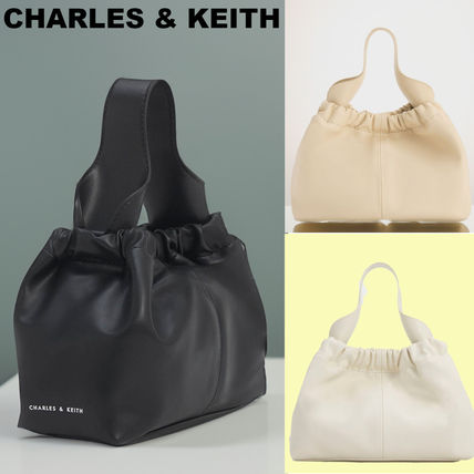 ギャザー ベージュ系 Charles&Keith(チャールズアンドキース