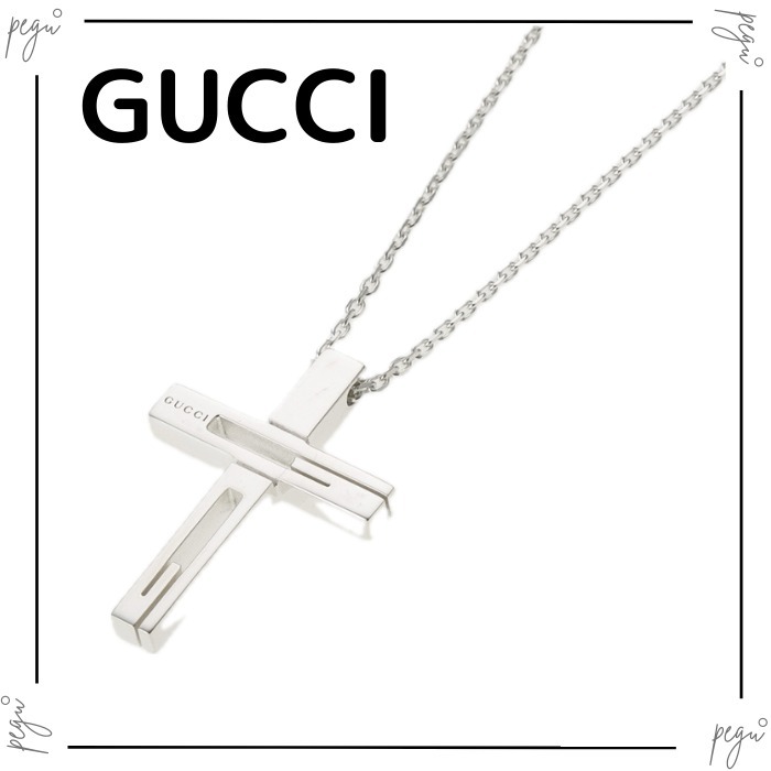 【GUCCI】国内発送 ネックレス CROCE LARGE グッチ 十字架