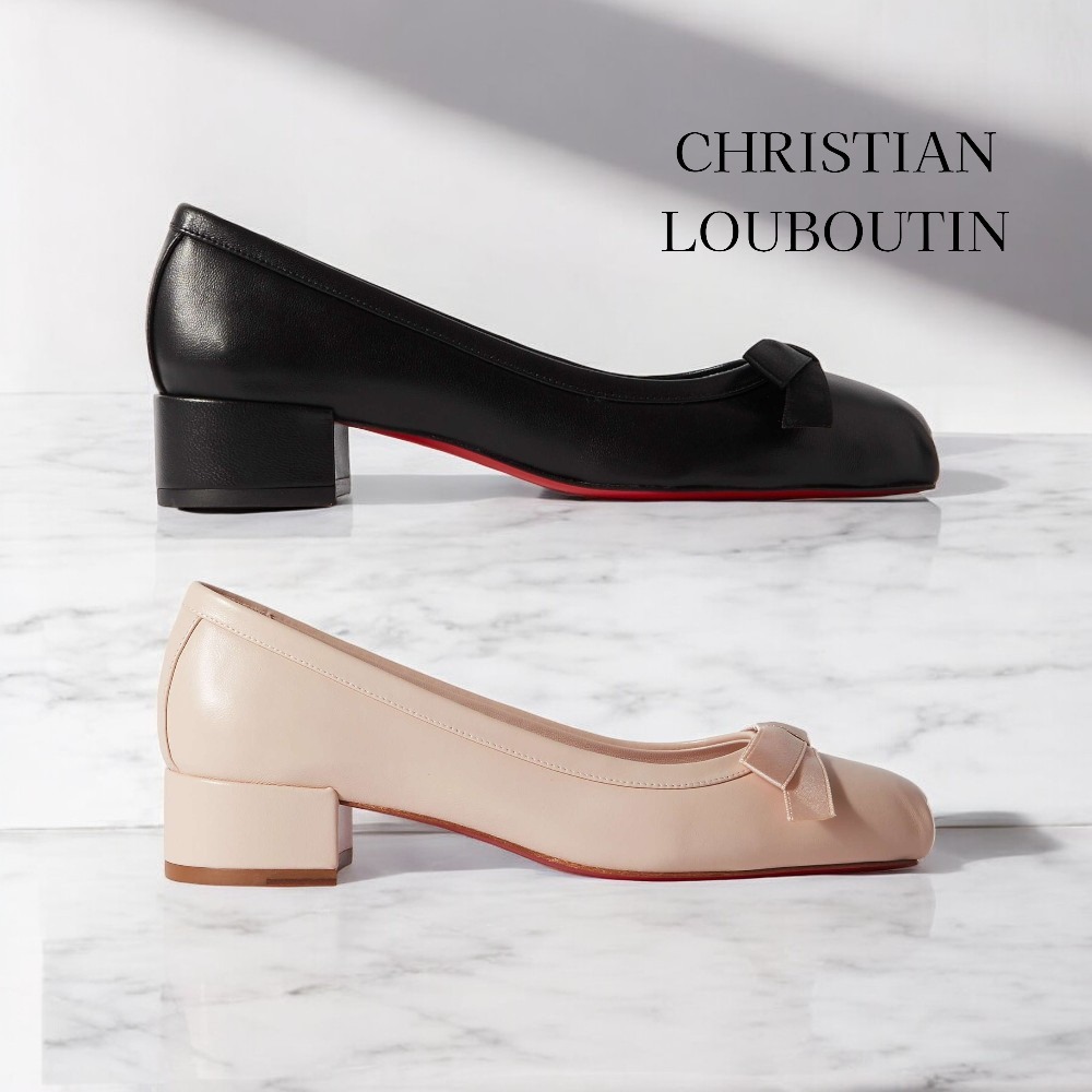 【CHRISTIAN LOUBOUTIN】Mamaflirt 30 レザー バレエパンプス
