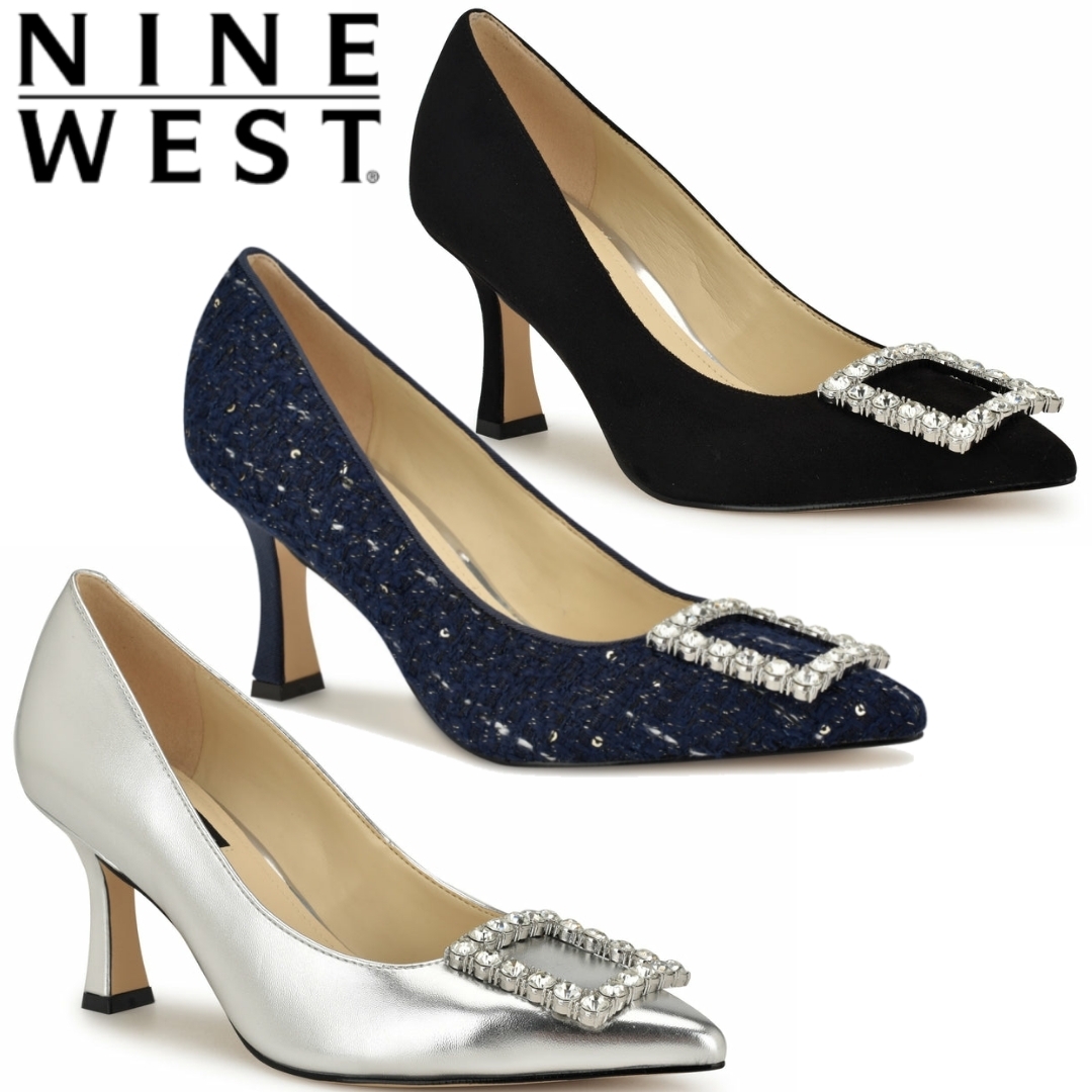 Nine West*気品漂う*上品*ビジュー*セレモニー*パンプス/Jaquee