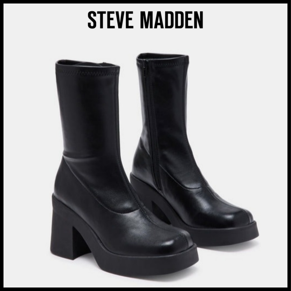 ★Steve Madden★ベスト商品★KLAYTON BLACK★ブーツ